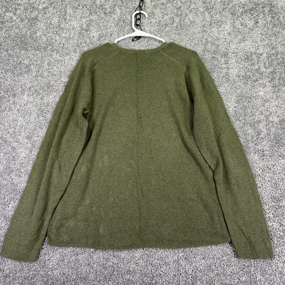 Banana Republic Shirt Mens Large Green Cotton Knit Crew Neck Pullover Casual - Picture 2 of 8